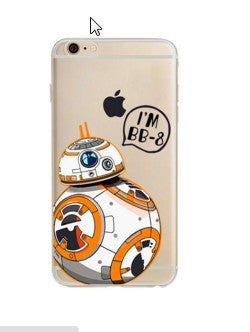 Star Wars Force Awakens Droid Robot Soft Slim Thin Phone Cover For Iphone